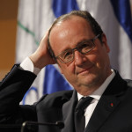 epa05181157 French President Francois Hollande gestures as he speaks during a joint press conference with his Uruguayan counterpart Tabare Vazquez (not pictured) in Montevideo, Uruguay, 25 February 2016. The express visit of Hollande will last only six hours and is the last stop of Hollande's tour in Latin America.  EPA/JUAN IGNACIO MAZZONI