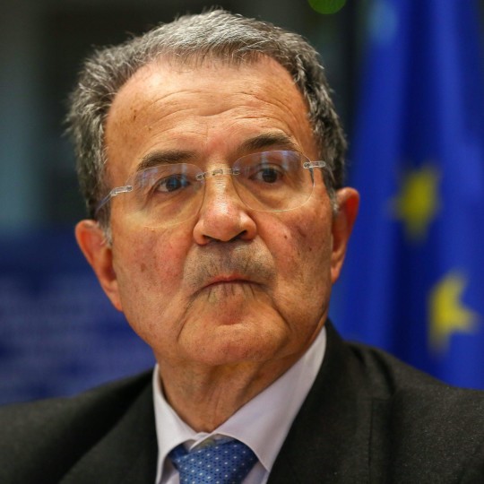 epa03669281 (FILES) A file picture dated 08 April 2013 shows Romano Prodi, UN Special Envoy for the Sahel during an exchange of views on the situation in the region of Sahel, at the EU parliament headquarters in Brussels, Belgium. Prodi, a former prime minister and European Commission president, withdrew from the race for the Italian presidency late 19 April 2013 after failing to win enough support in a parliamentary vote.  'Those who led me to this decision should take on their responsibilities,' Prodi said in a statement, effectively accusing his Democratic Party (PD), the biggest centre-left force, of sabotaging his candidacy.  EPA/JULIEN WARNAND