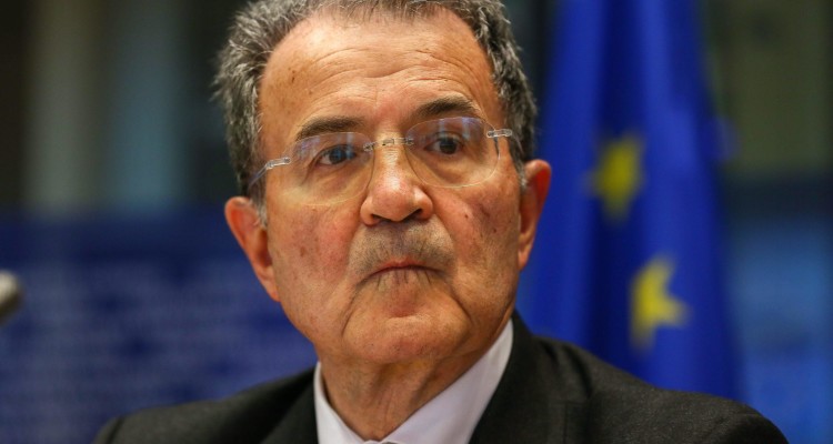 epa03669281 (FILES) A file picture dated 08 April 2013 shows Romano Prodi, UN Special Envoy for the Sahel during an exchange of views on the situation in the region of Sahel, at the EU parliament headquarters in Brussels, Belgium. Prodi, a former prime minister and European Commission president, withdrew from the race for the Italian presidency late 19 April 2013 after failing to win enough support in a parliamentary vote.  'Those who led me to this decision should take on their responsibilities,' Prodi said in a statement, effectively accusing his Democratic Party (PD), the biggest centre-left force, of sabotaging his candidacy.  EPA/JULIEN WARNAND